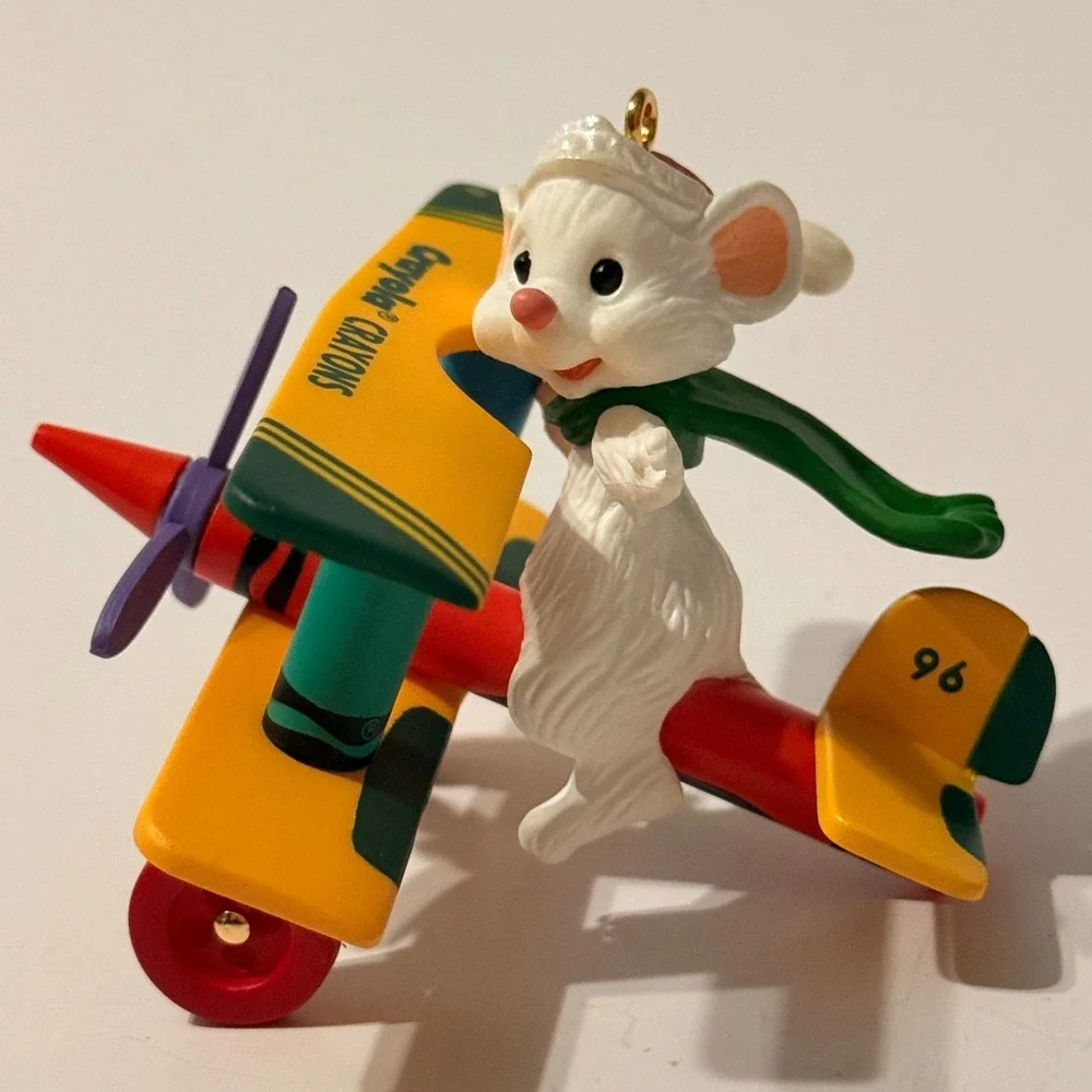 Hallmark Keepsake Crayola Crayon Ornaments Lot 1989-1997 Collector Series 7pc